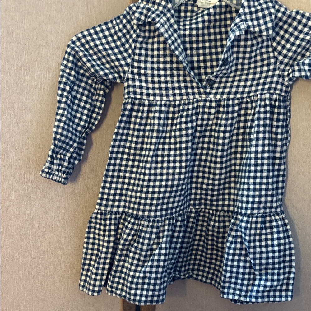 Girls flannel Checkered Dress 6